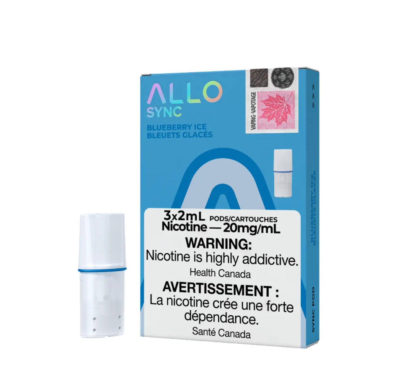Allo sync pods Blue Raspberry Lemon 20mg/mL