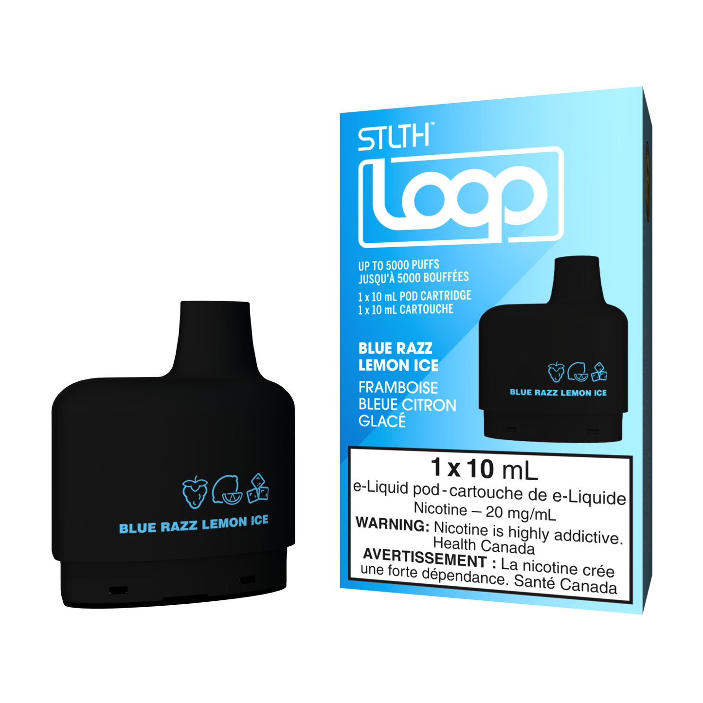 Stlth Loop pods Blue Razz Lemon Ice 20mg/mL(Provincial)
