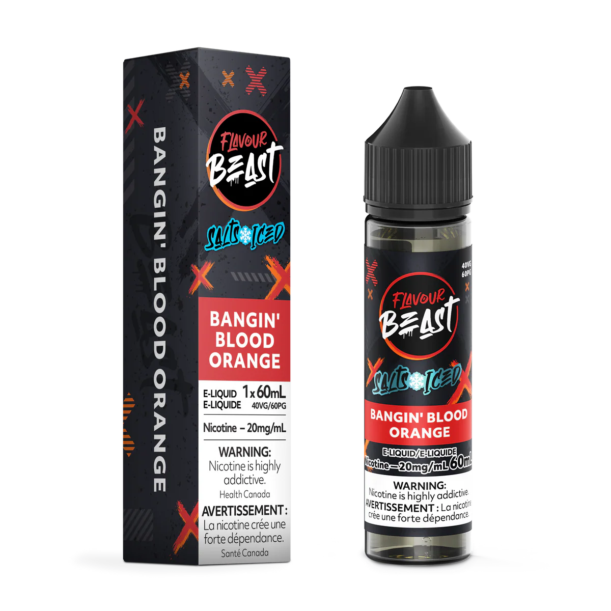 Flavour Beast e-liquid Bangin’ Blood Orange 20mg/mL-60mL (Provincial)