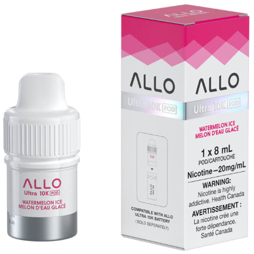 Allo Ultra 10k Watermelon Ice pre-filled pod 20mg/ml (Provincial)