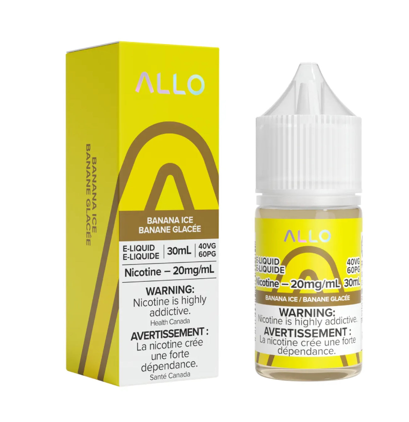 Allo e-liquid Banana Ice 20mg/mL-30mL