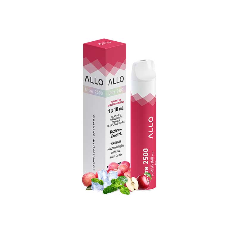 Allo ultra 2500 Fuji Apple Ice 10mg/mL disposable (Provincial)