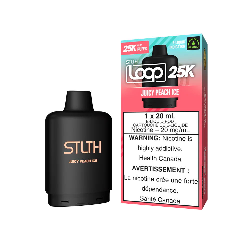 Stlth Loop Pod 25k Juicy Peach Ice 20mg (Provincial)