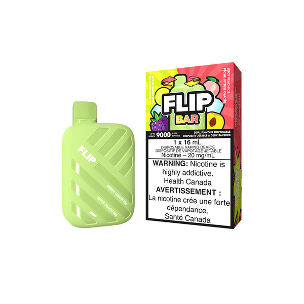 Flip Bar 9000 Berry Lemon Ice & Juicy Peach Ice 20mg/mL disposable