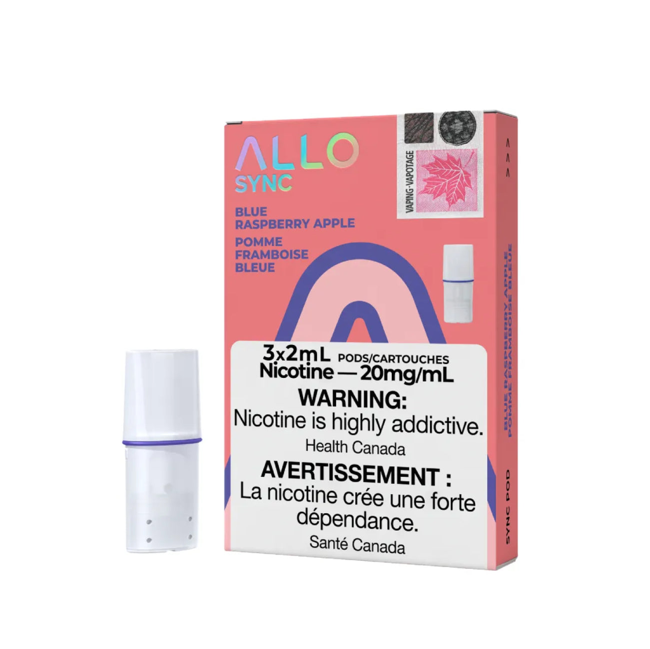 Allo sync pods Blue Raspberry Apple 20mg/mL