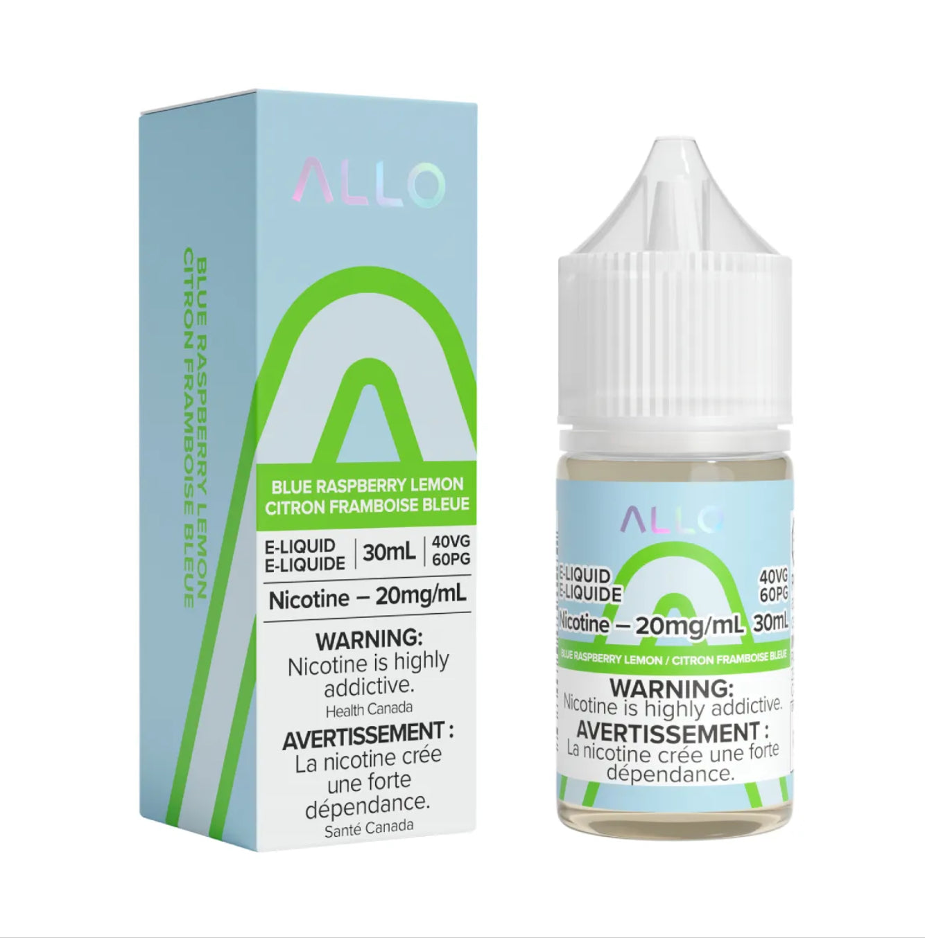 Allo e-liquid Blue Raspberry Lemon 20mg/mL-30mL (Provincial)