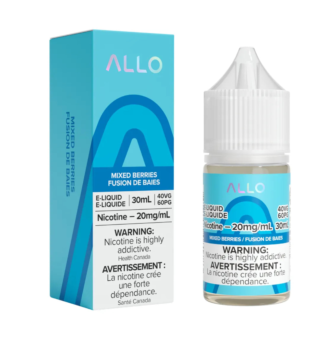 Allo e-liquid Mixed Berries 20mg/mL-30mL (Provincial)