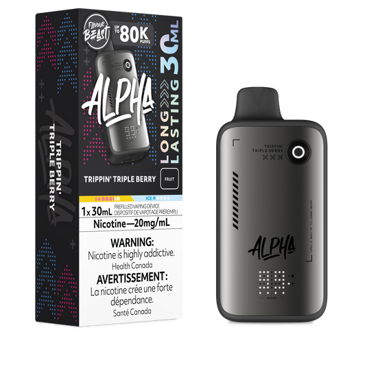 Flavour Beast Alpha 80k Trippin Triple Berry 20mg/30mL disposable (Provincial)