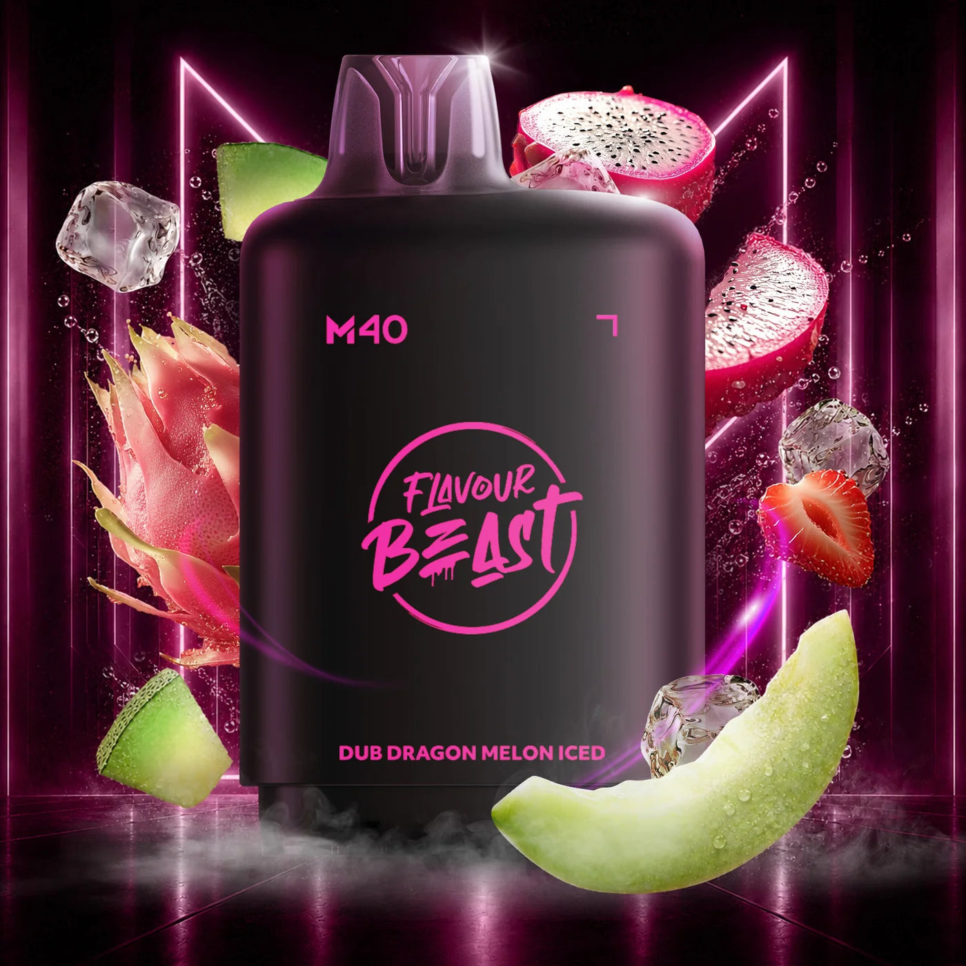 Flavour Beast Level X M Series pod 160k Dub Dragon Melon Iced 20mg/mL (Provincial)