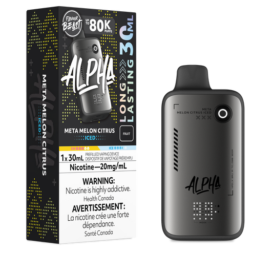 Flavour Beast Alpha 80k Meta Melon Citrus Iced 20mg/30mL disposable (Provincial)