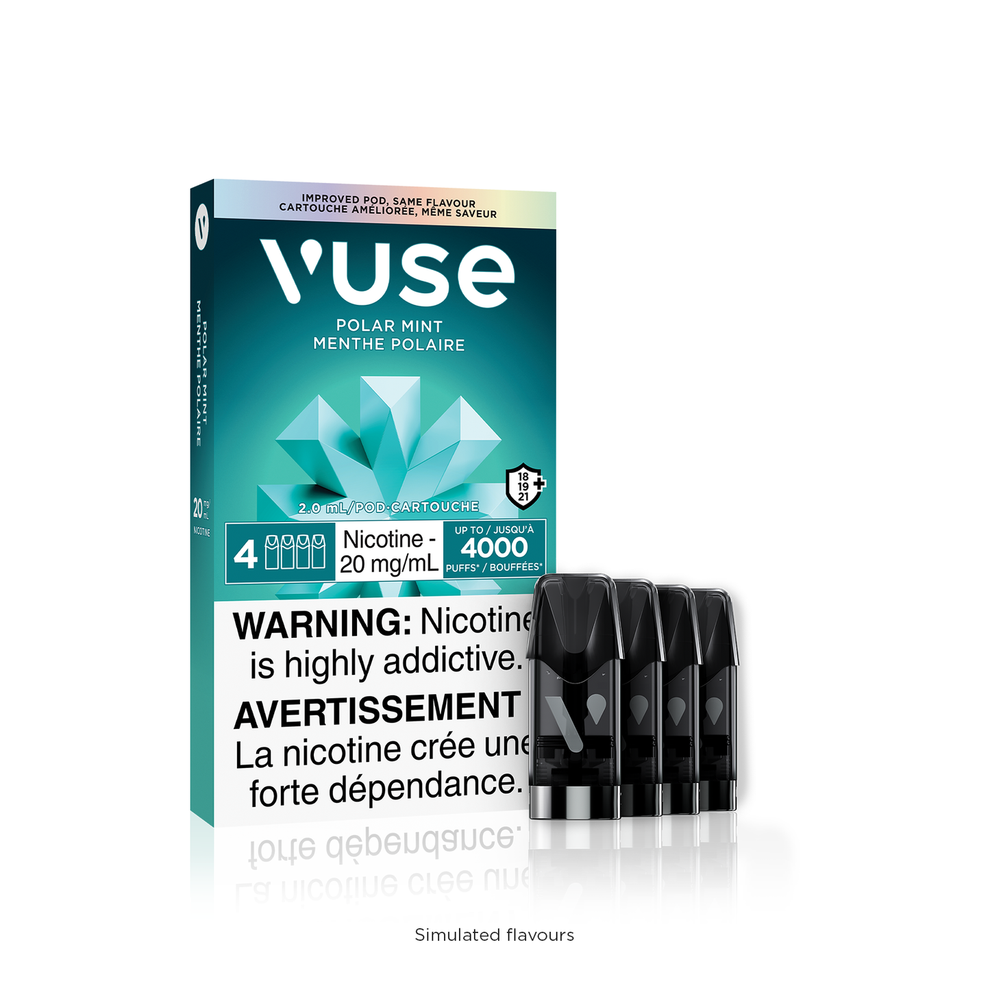 Vuse epod Polar Mint 20mg/ml x4(Provincial)