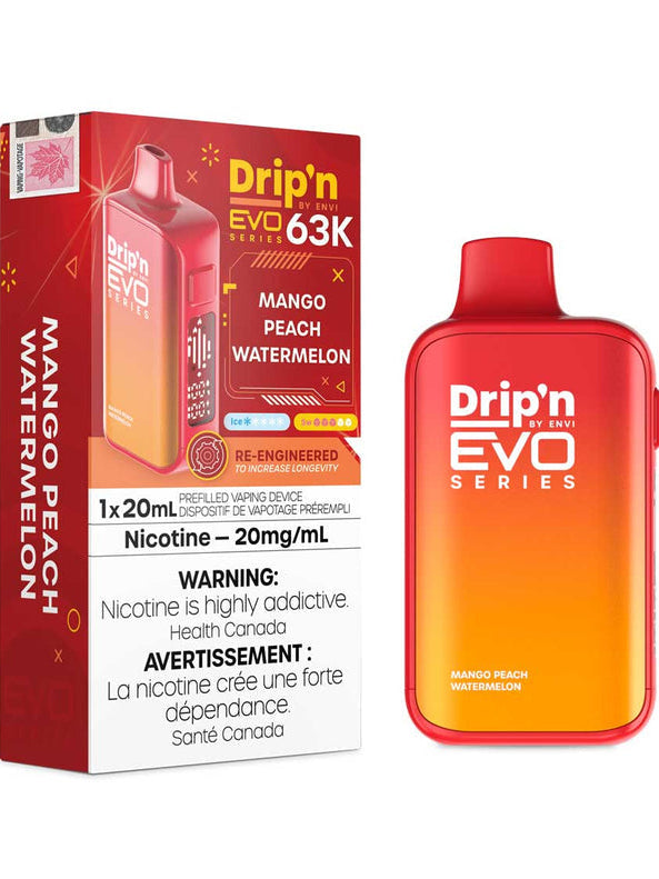Drip’n by Envi Evo 63k Mango Peach Watermelon 20mg/mL disposable (Provincial)