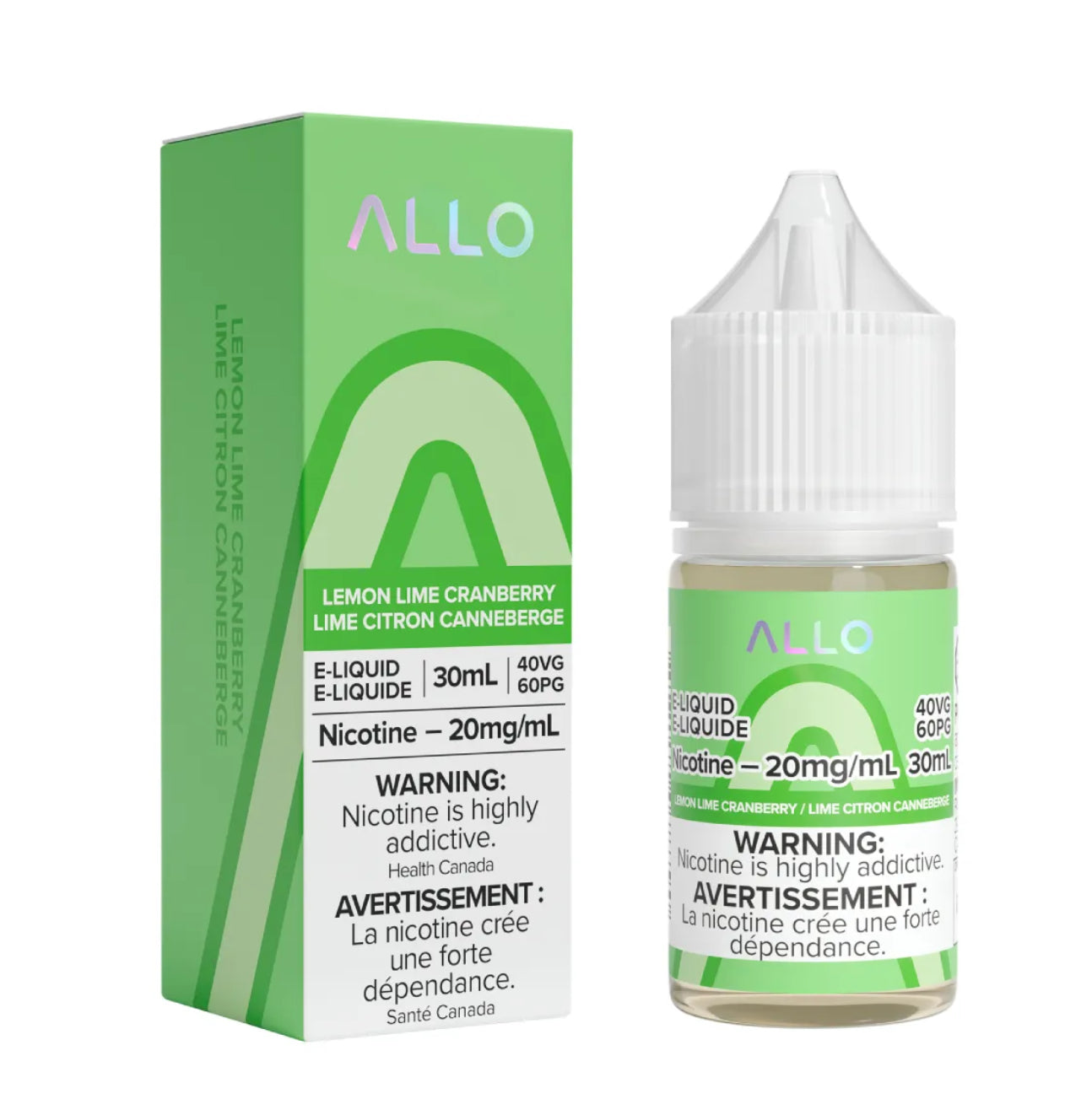 Allo e-liquid Lemon Lime Cranberry 20mg/mL-30mL (Provincial)