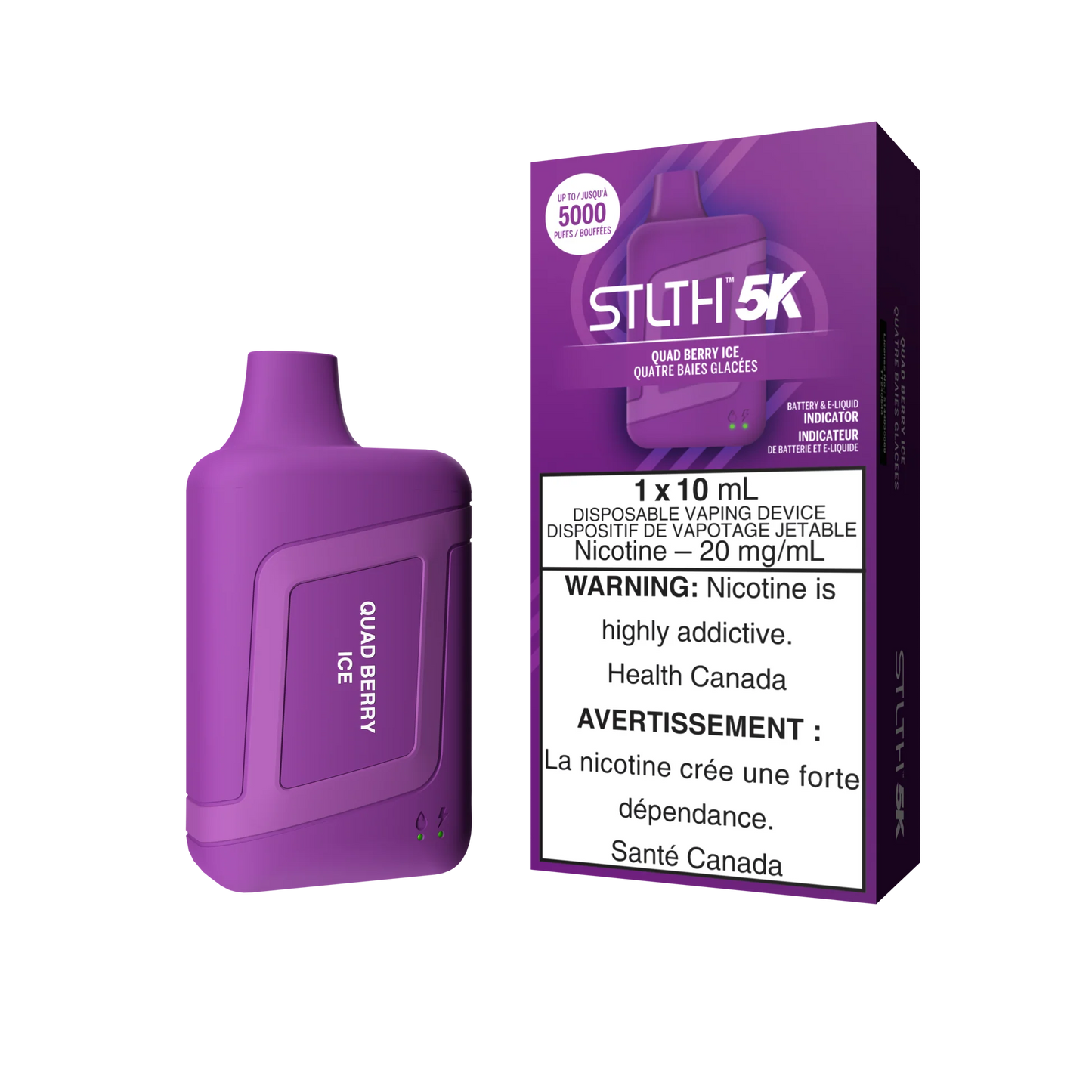 Stlth 5k Quad Berry Ice 20mg/mL disposable (Provincial)