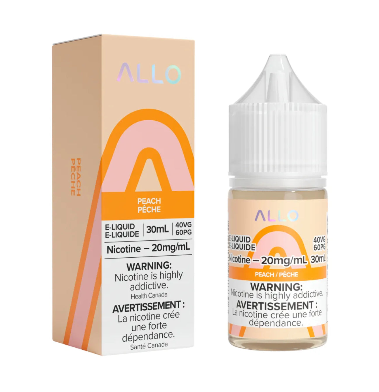 Allo e-liquid Peach 20mg/mL-30mL(Provincial)