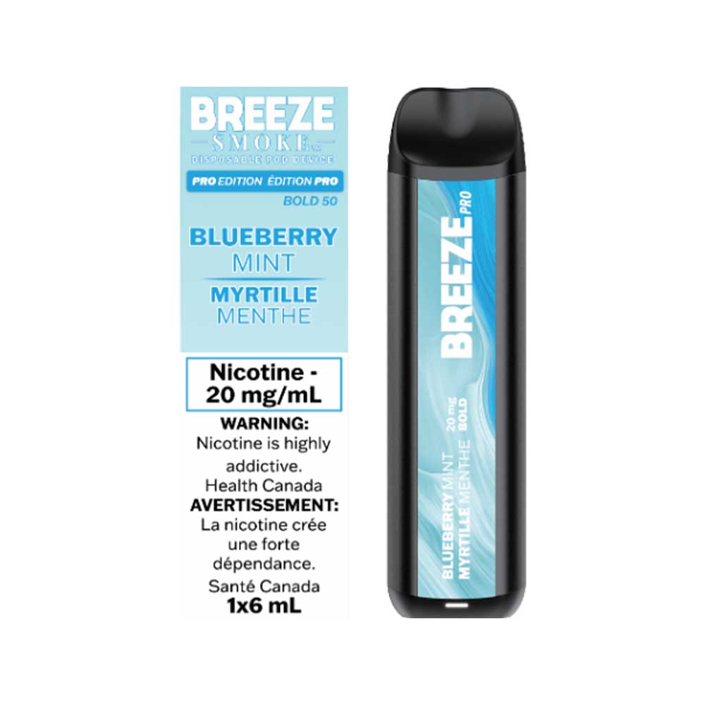 Breeze Pro S50 2000 Blueberry Mint 20mg/ml (Provincial)