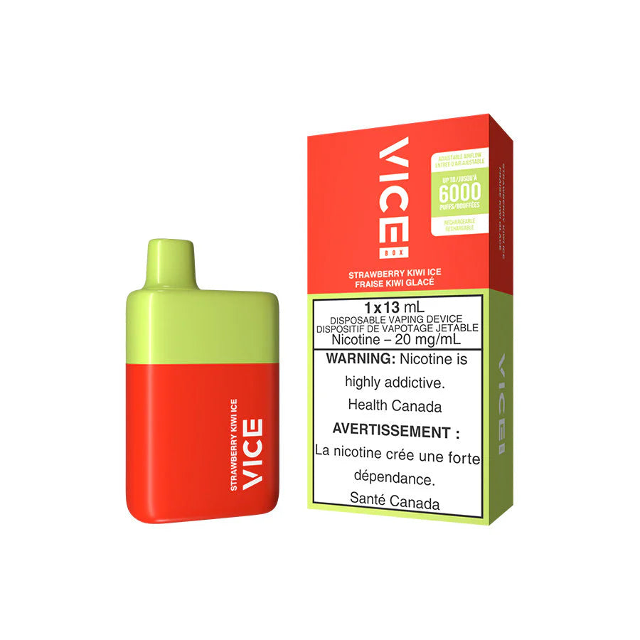 Vice box 6000 Strawberry Kiwi Ice 20mg/mL disposable (Provincial)