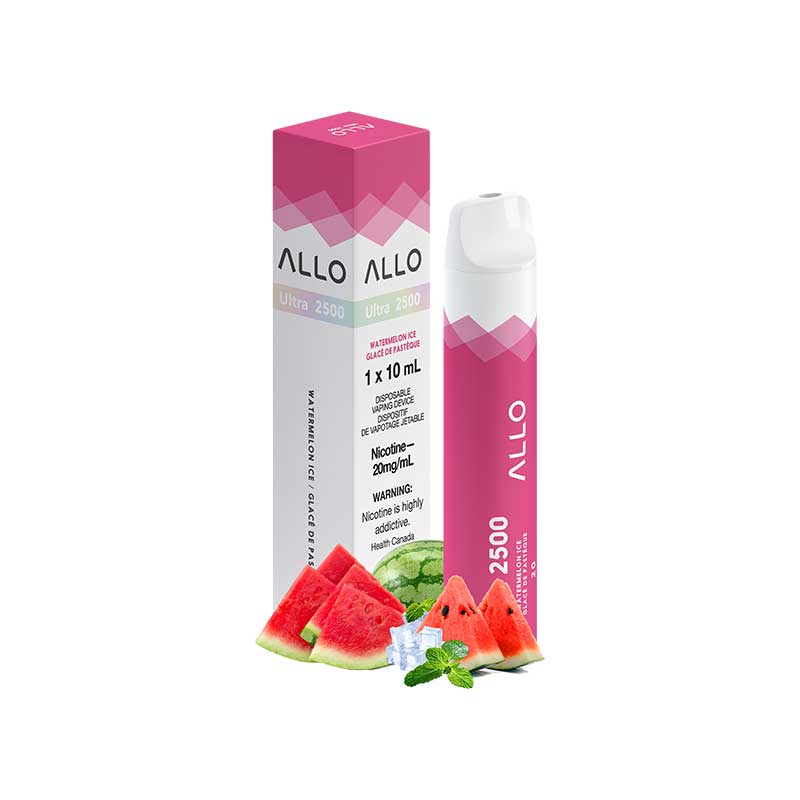 Allo ultra 2500 Watermelon Ice 10mg/mL disposable (Provincial)