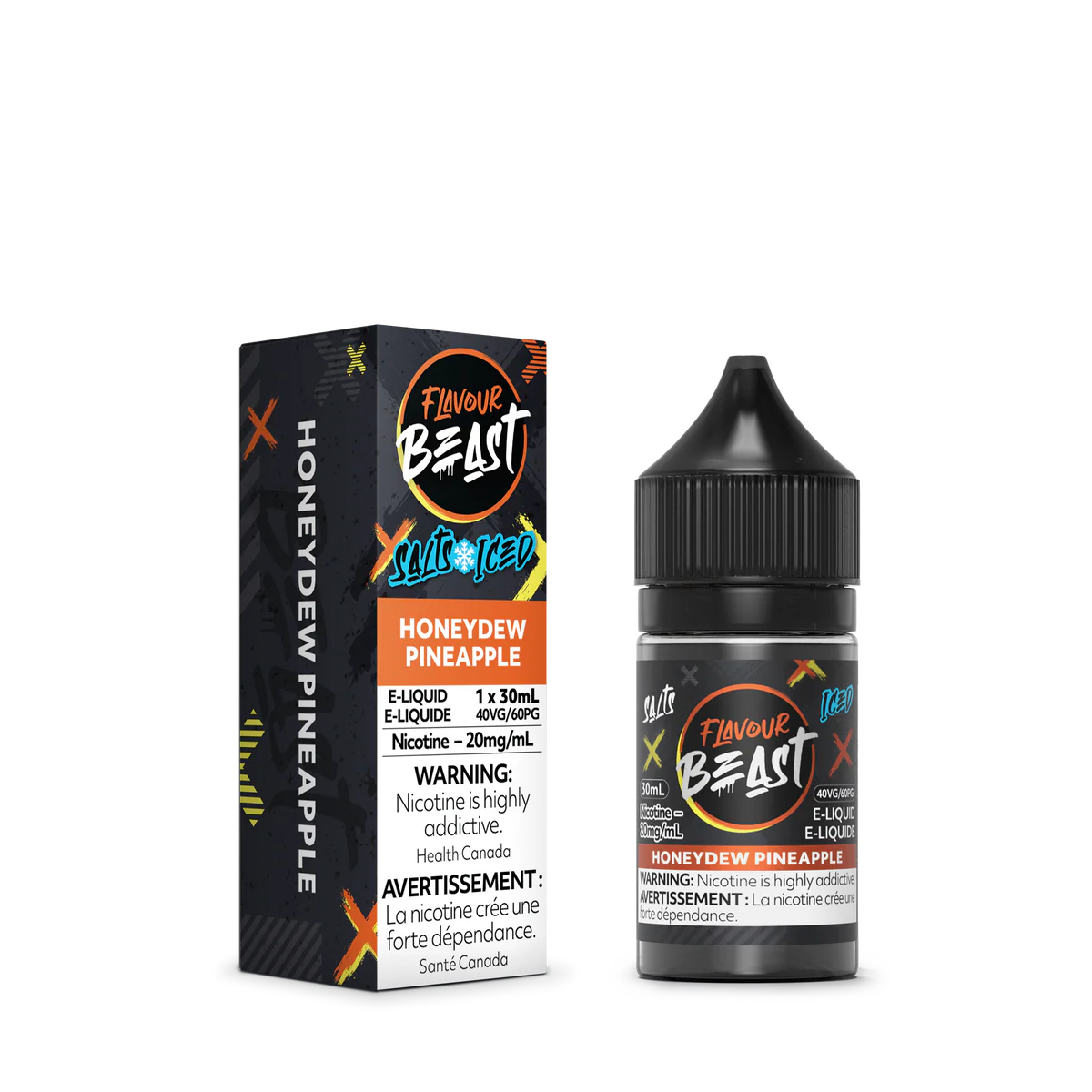 Flavour Beast e-liquid Honeydew Pineapple Iced 20mg/mL-30mL (provincial)