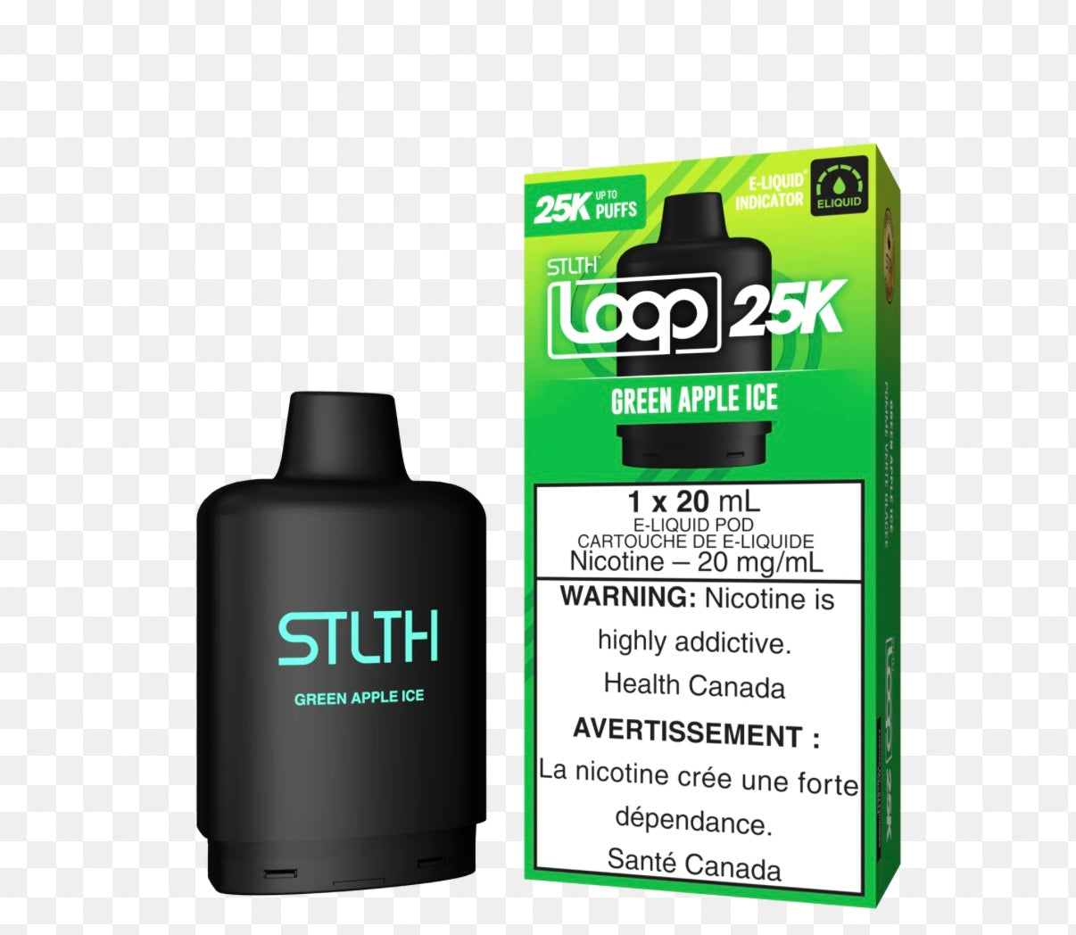 Stlth Loop Pod 25k Green Apple Ice 20mg (Provincial)