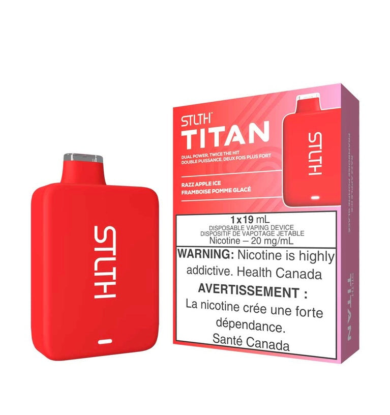 Stlth Titan 10k Razz Apple Ice 20mg/mL disposable (provincial)