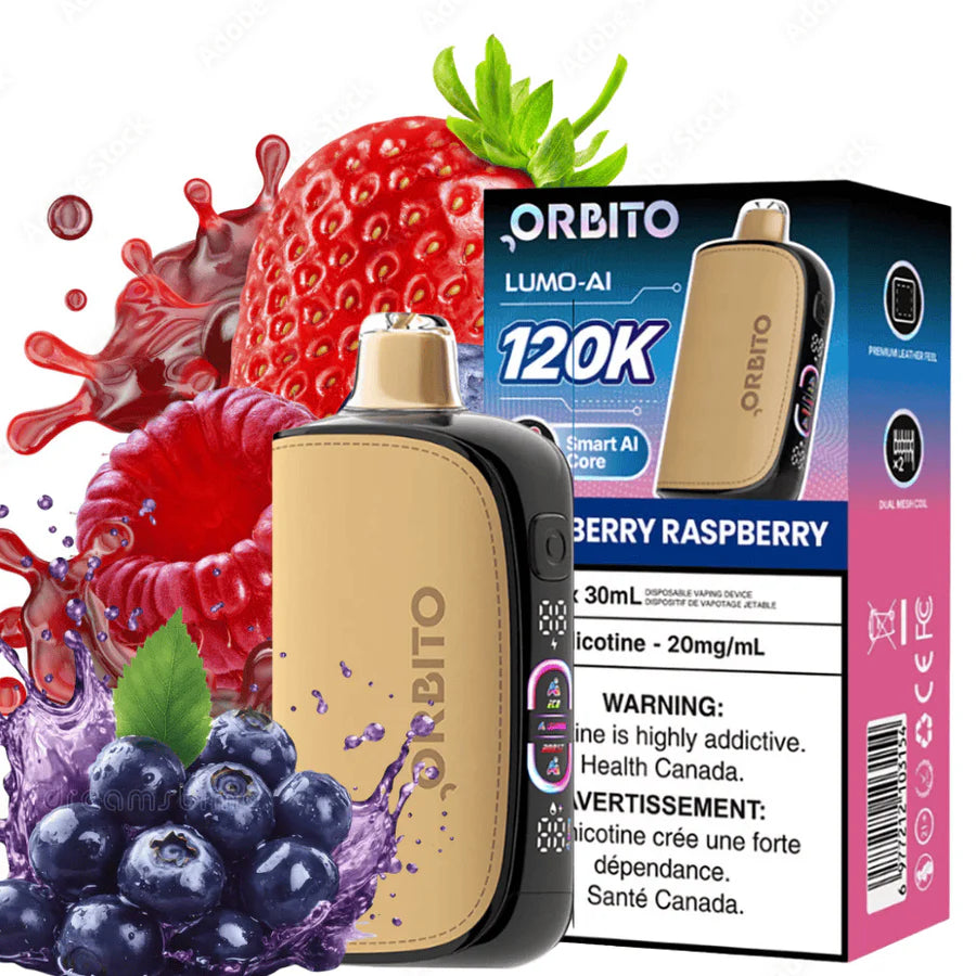 Orbito Lumo AI 120k Peach Blueberry Raspberry 20mg/mL disposable (Provincial)