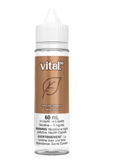 Vital 60 Salt e-liquid Smooth Tobacco 3mg/ml- 60mL (Provincial)
