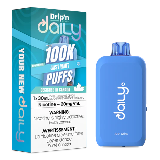Drip’n Daily 100K Just Mint 20mg /mL Disposable (Provincial)
