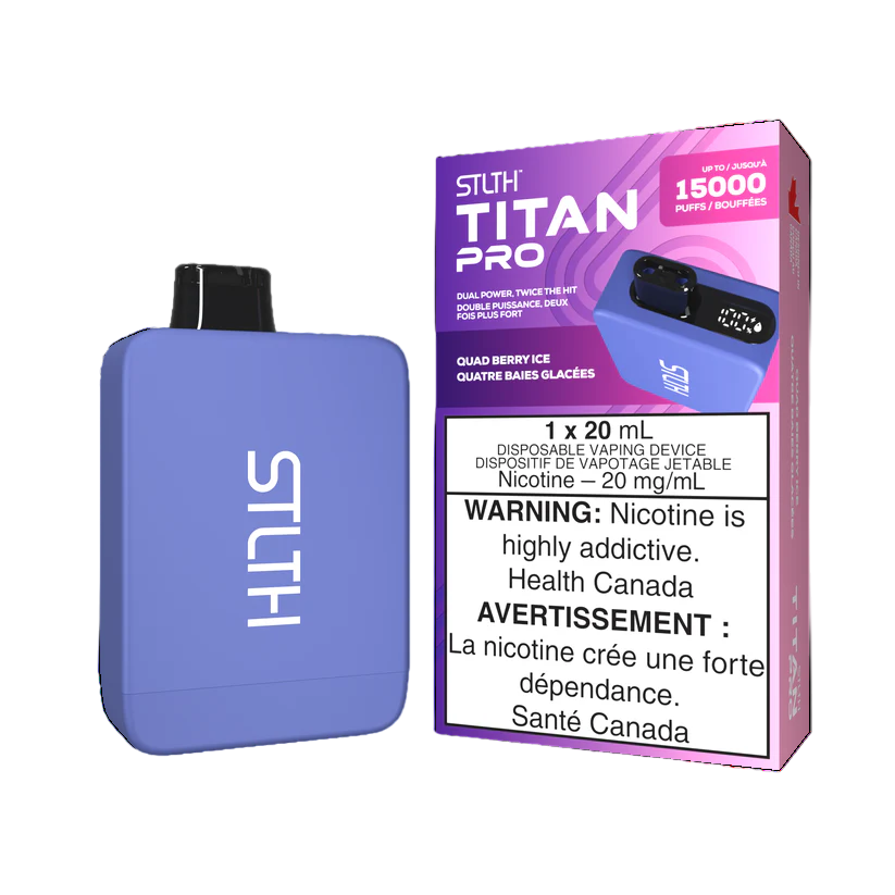 Stlth Titan Pro 15K Quad Berry Ice 20mg/mL disposable (Provincial)