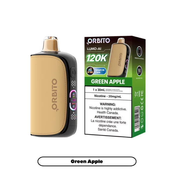 Orbito Lumo AI 120k Green Apple 20mg/mL disposable (Provincial)