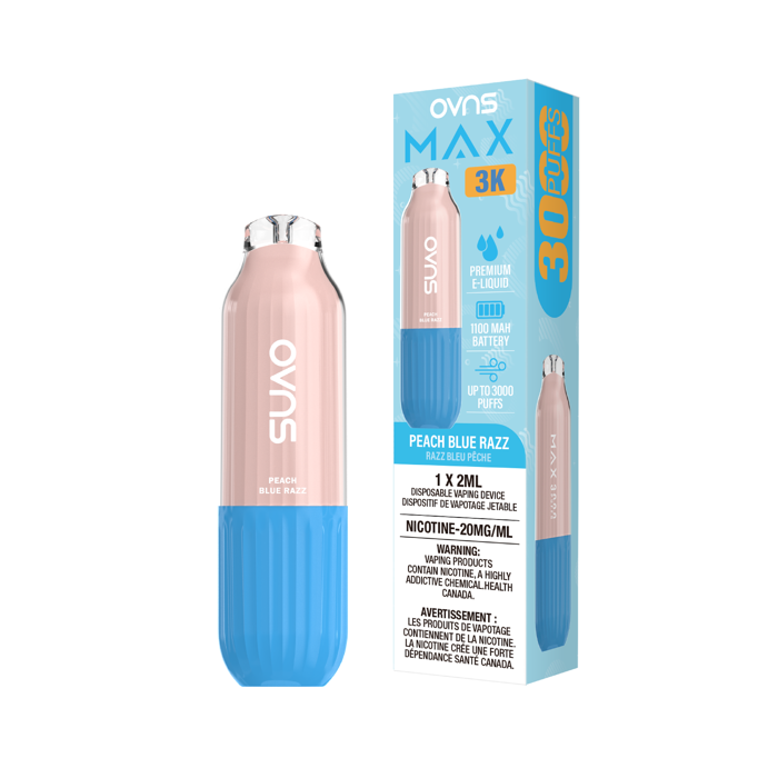 OVNS Max 3k Peach Blue Razz 20mg/mL (Provincial)