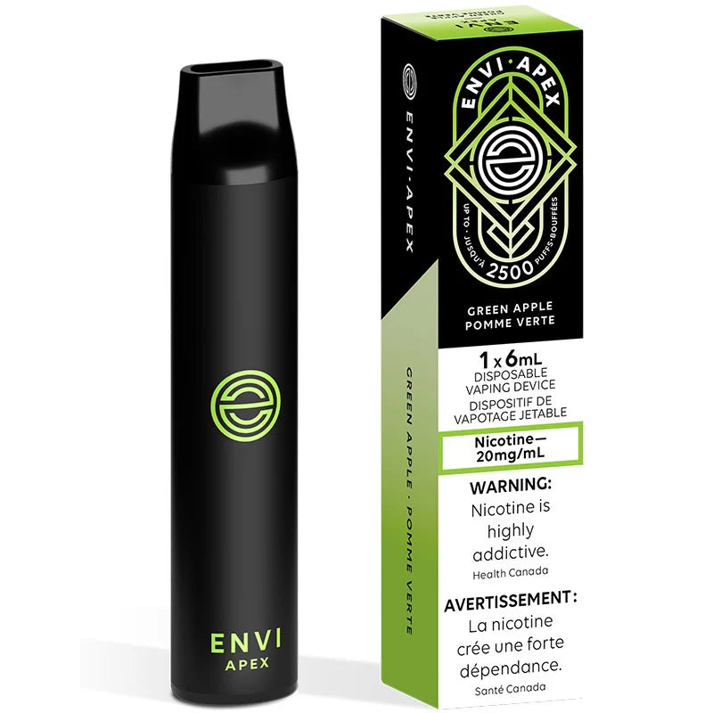 Envi Apex 2500 Green Apple 20mg/mL disposable (Provincial)