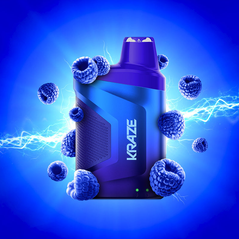 Kraze 5k Blue Razz 20mg/mL disposable (provincial)