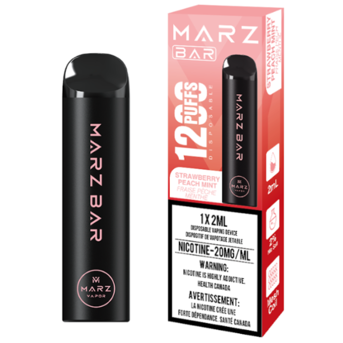 Marz Bar 1200 Strawberry Peach Mint 20mg/mL (Provincial)