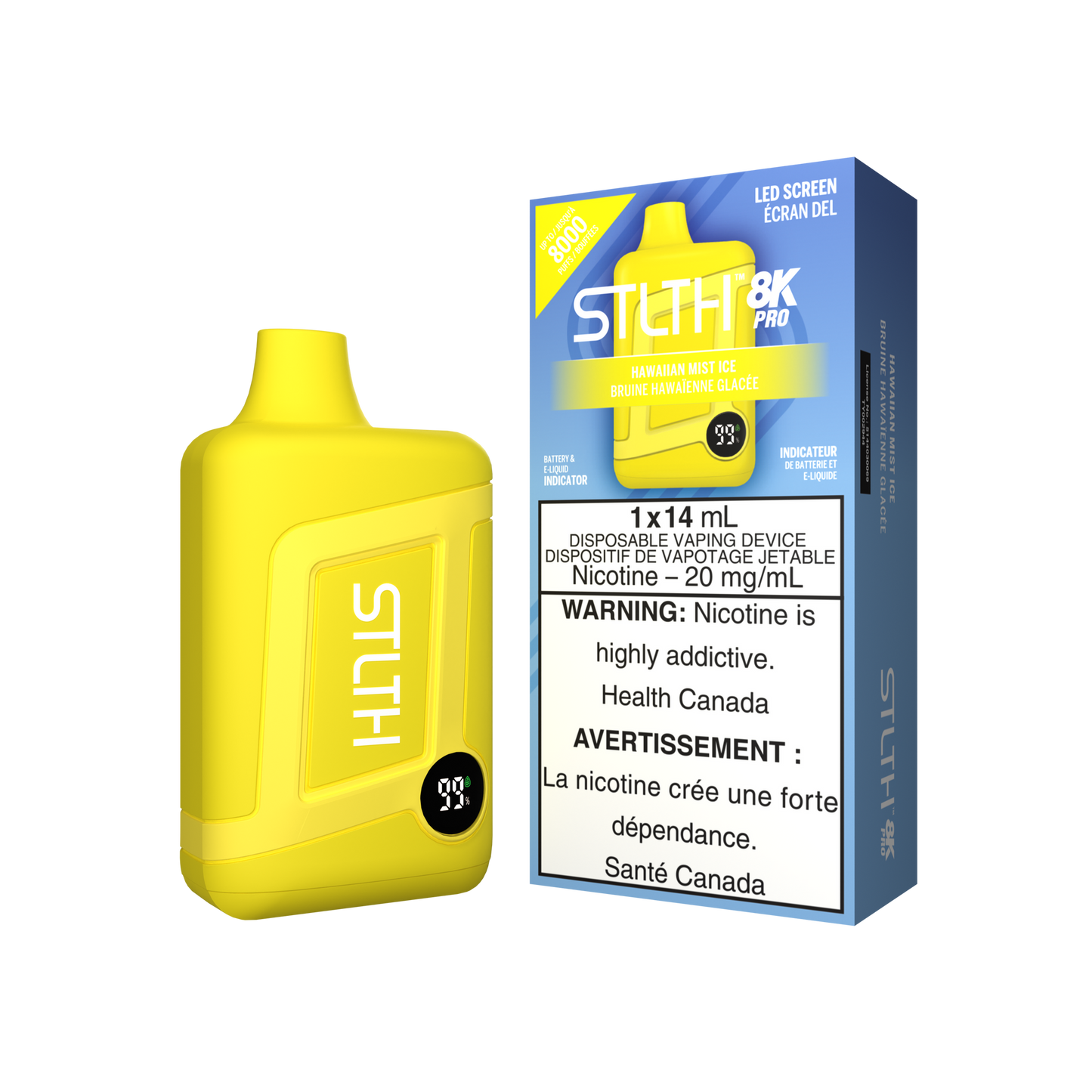 Stlth 8kpro Hawaiian Mist Ice 20mg/mL disposable (Provincial)
