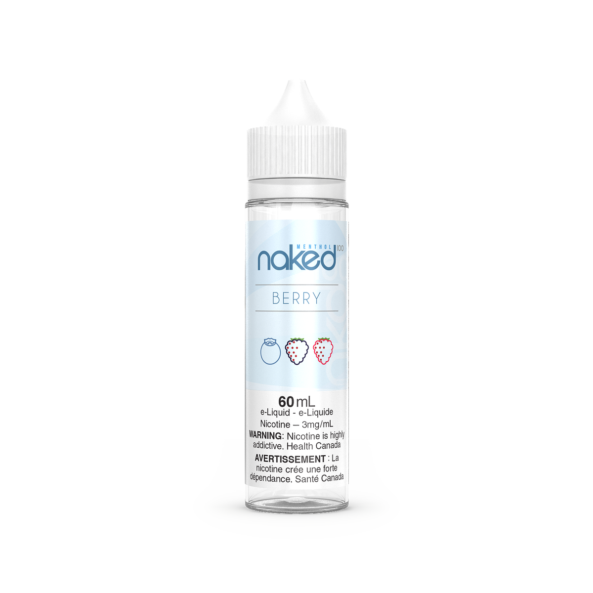 Naked 100 e-liquid Berry (Menthol )3mg/mL-60mL (Provincial)