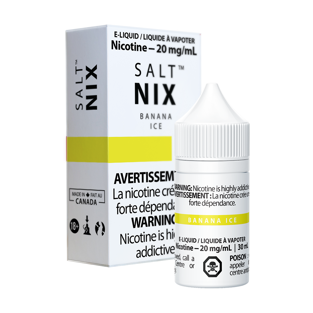 Nix salt e-liquid Banana Ice 20mg/mL-30mL (Provincial)