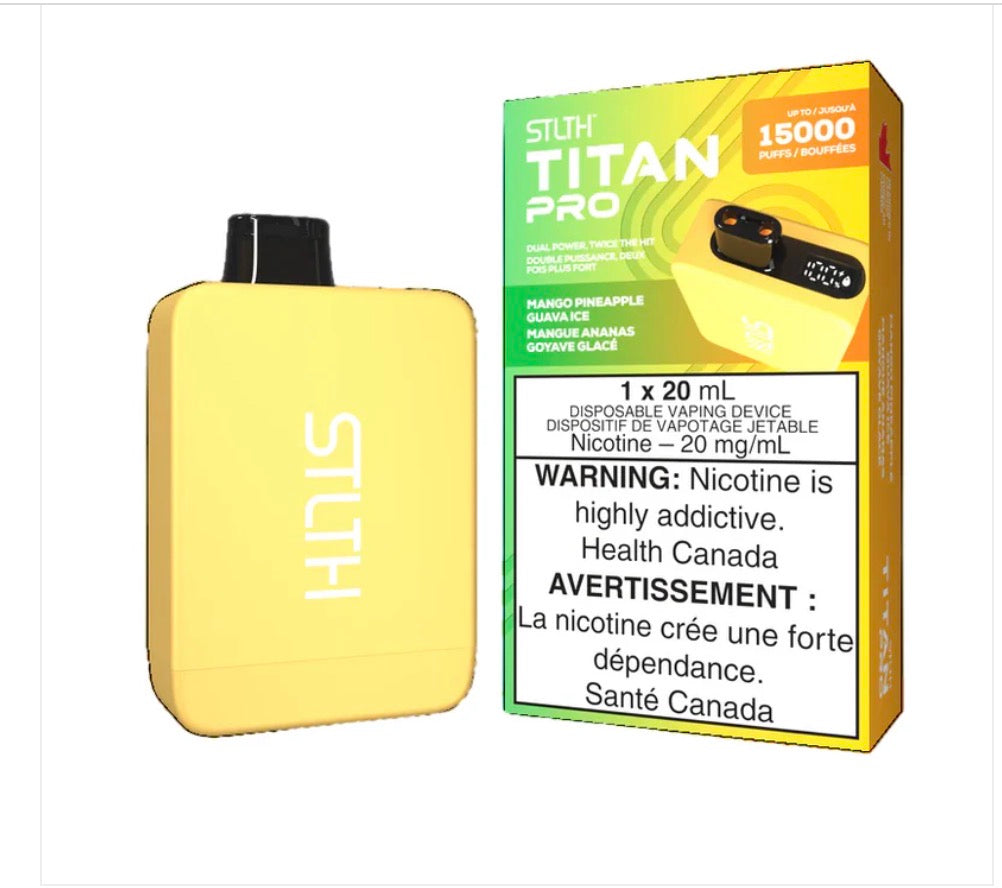Stlth Titan Pro 15K Mango Pineapple Guava Ice 20mg/mL disposable (Provincial)