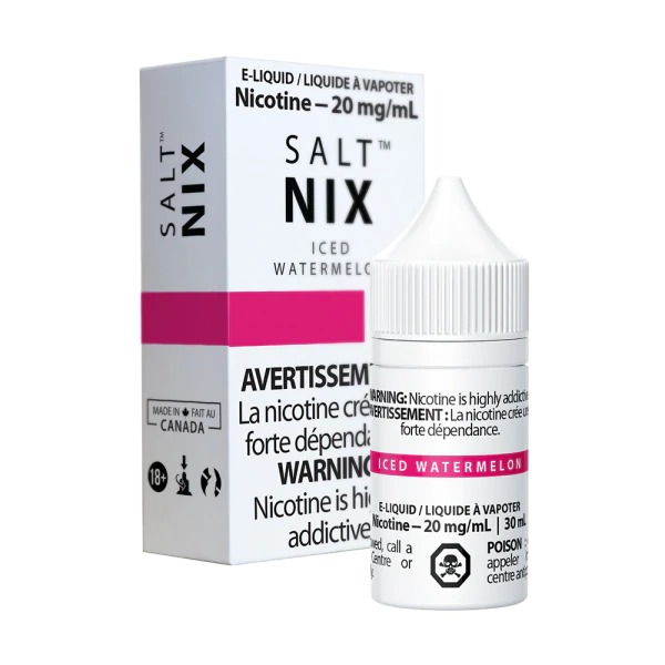 Nix salt e-liquid Iced Watermelon 20mg/mL-30mL (Provincial)