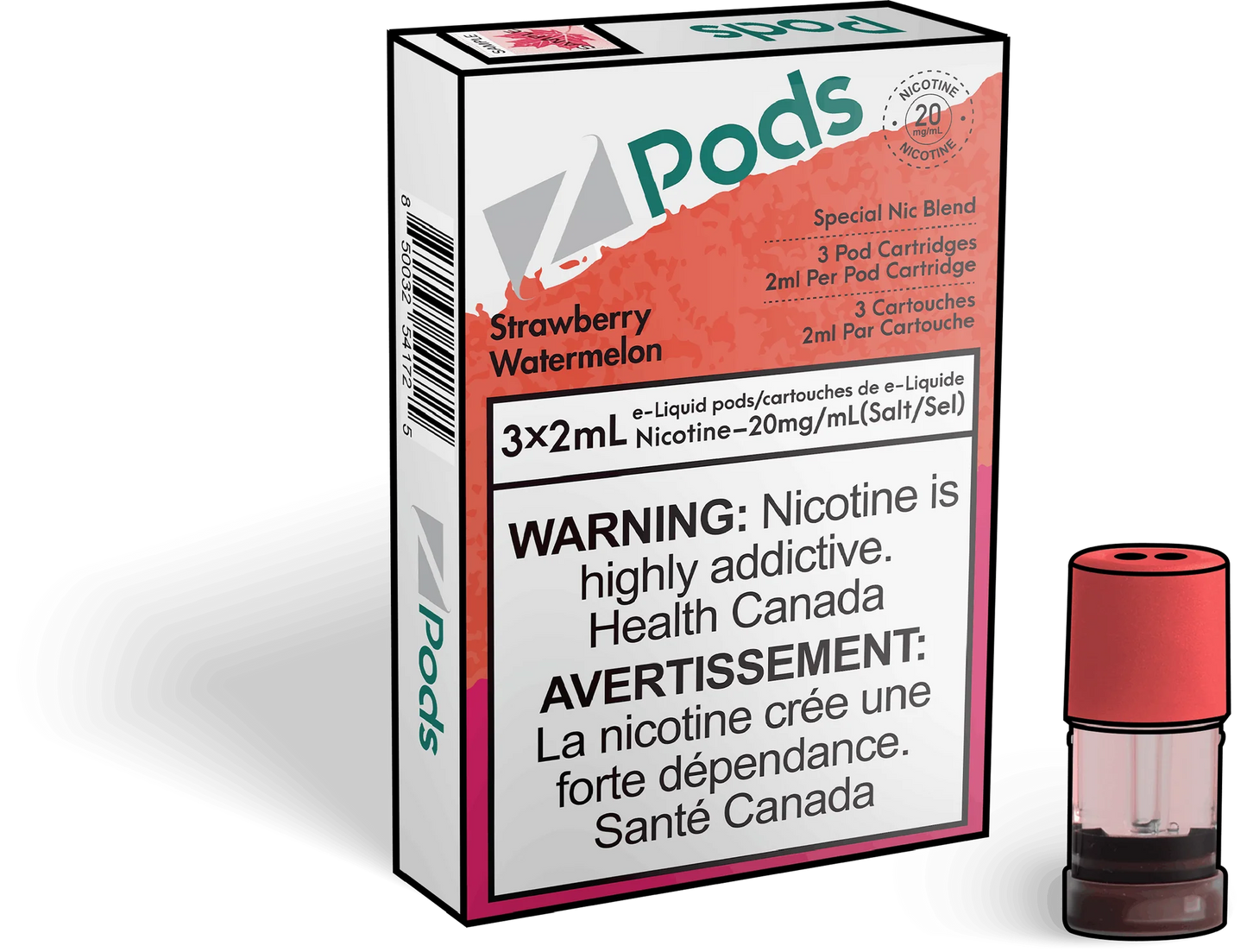 Zpods Strawberry Watermelon 20mg/mL (Provincial)