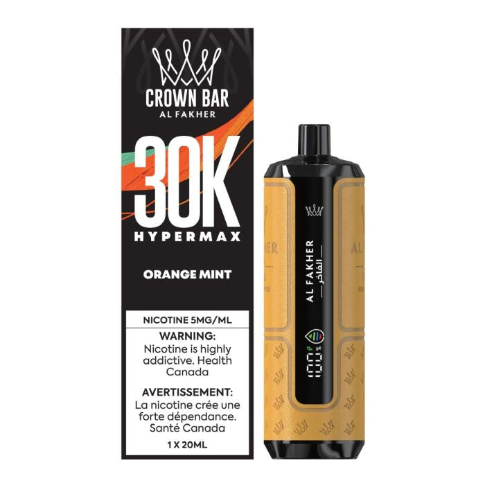 Crown Bar AL Fakher Hypermax 30k Orange Mint 5mg/ml (Provincial)