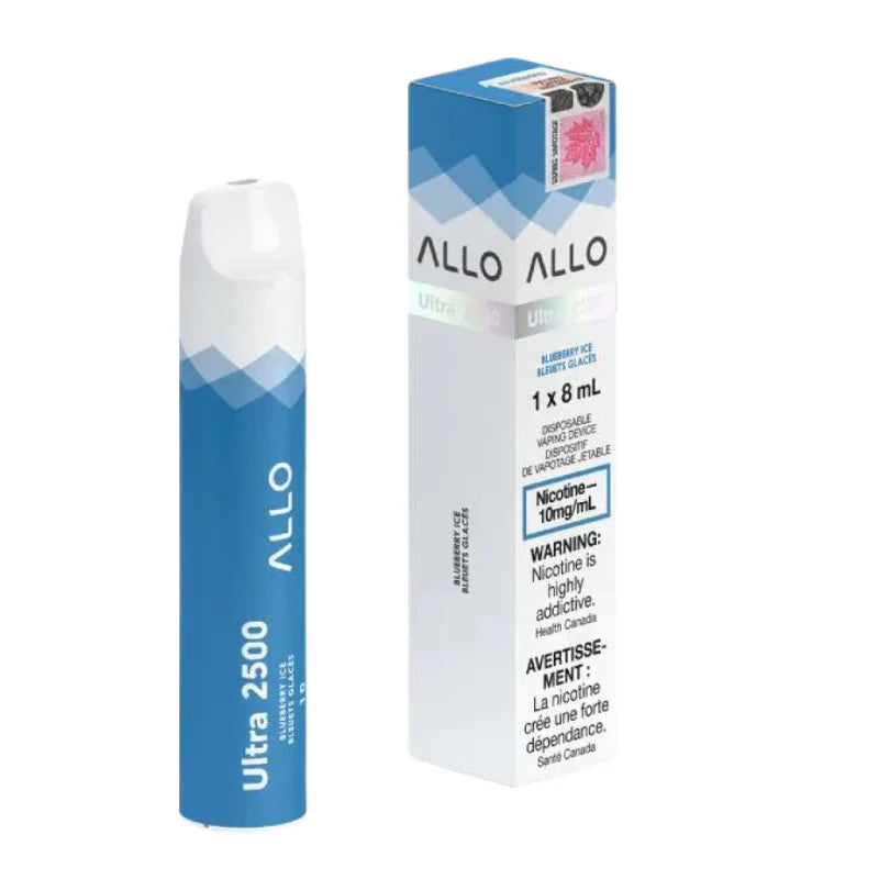 Allo ultra 2500 Blueberry Ice 10mg/mL disposable (Provincial)