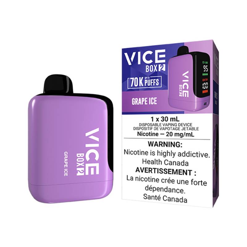 Vice Box 2 70k Grape ice 20mg/mL disposable(Provincial)