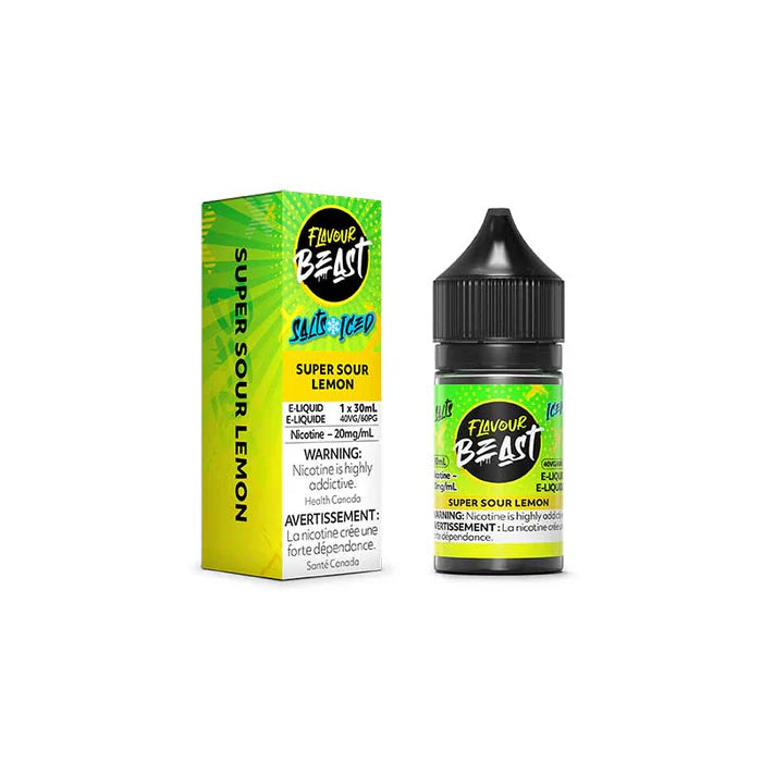 Flavour Beast e-liquid Super Sour Lemon Iced 20mg/mL-30mL (Provincial)