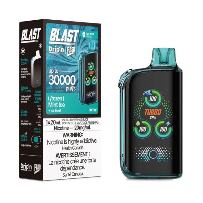Drip’n Fasta 30k puffs Mint Ice disposable 20mg/mL(Provincial)