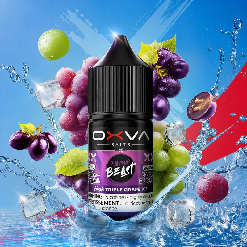 Flavour Beast X Oxva E-liquid Fresh Triple Grape Ice 20mg/30mL (Provincial)