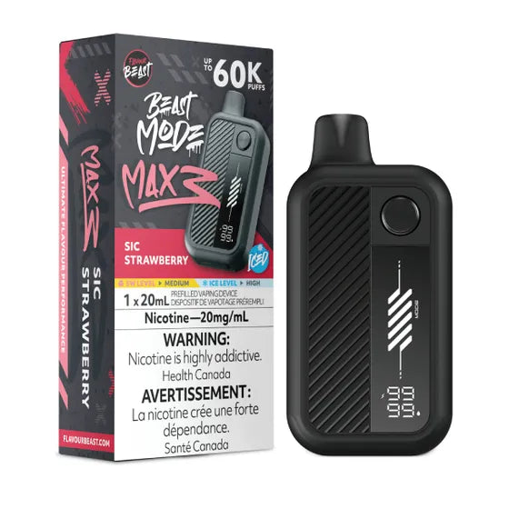 Flavour Beast Beast Mode Max 3 60K Sic Strawberry 20mg/mL disposable (Provincial)