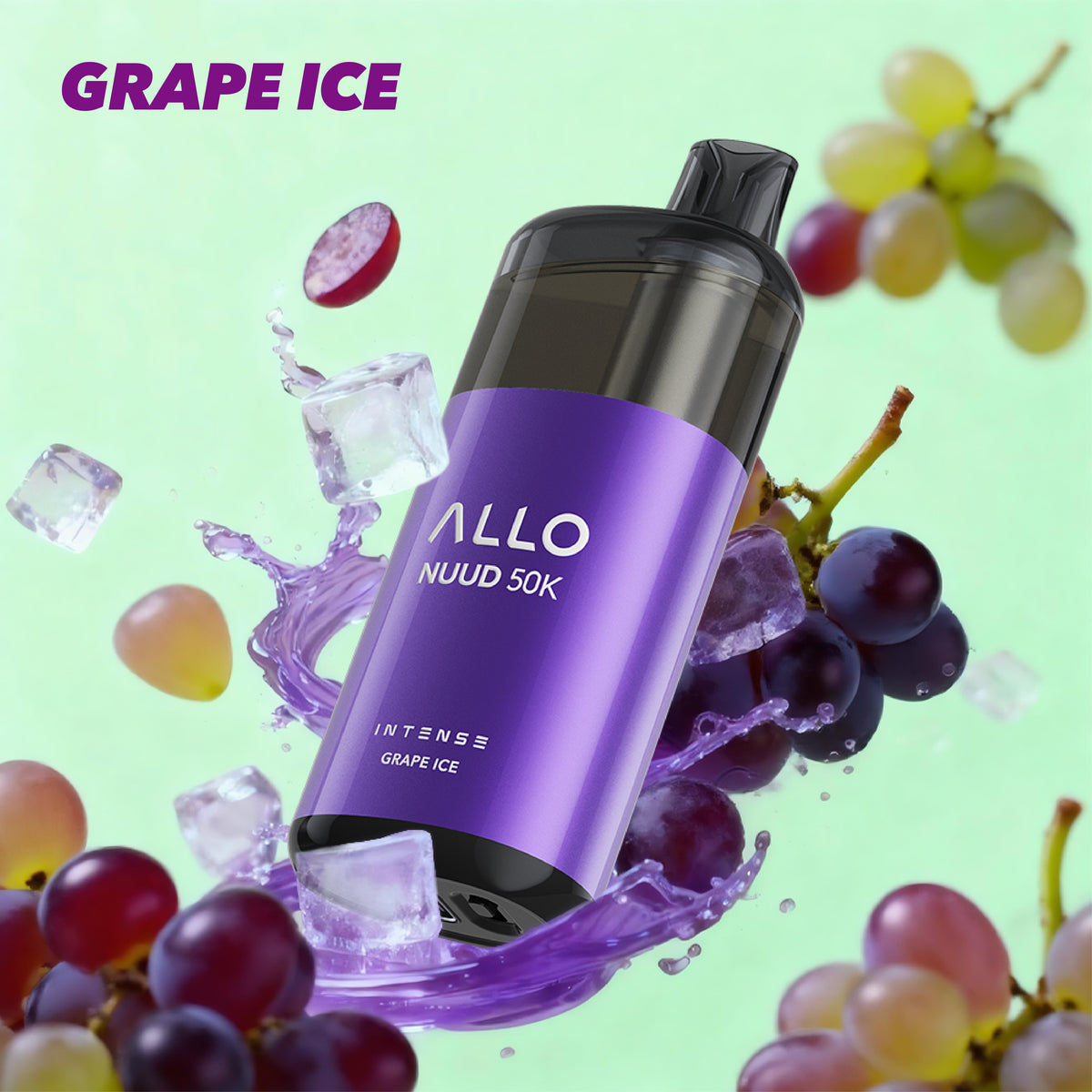 Allo Nuud 50K Grape Ice 20mg/ml disposable (Provincial)