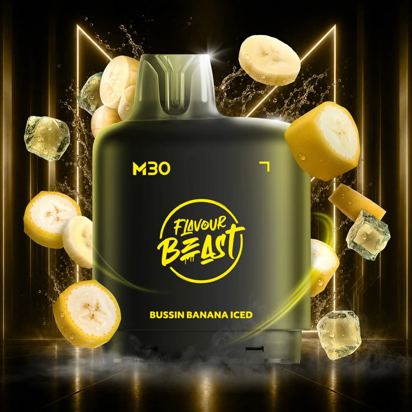 Flavour Beast Level X M Series pod 120k Bussin Banana Iced 20mg/mL (Provincial)