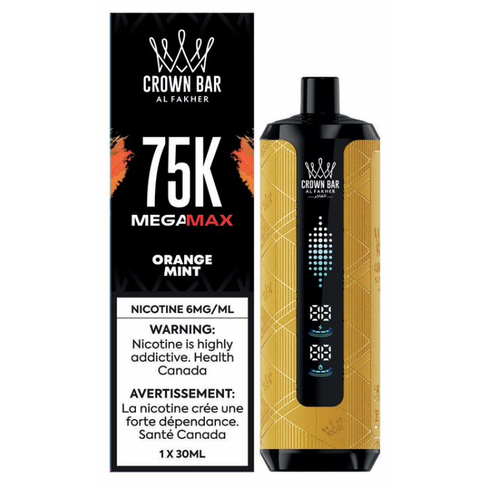 Crown Bar AL Fakher MegaMax 75k Orange Mint 6mg/ml (Provincial)